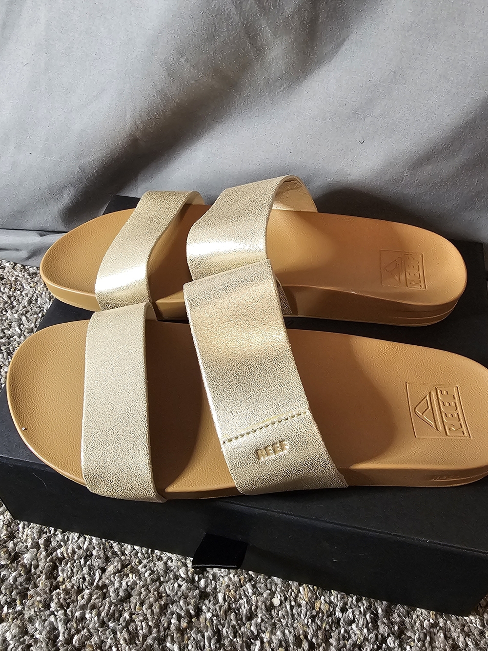 Reef Women's Gold Cushion Slide Sandals